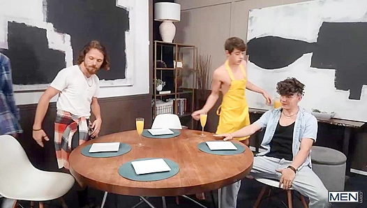 Joey Mills & Drake Von ~ Frisky Twinks Drill Each Other's Holes