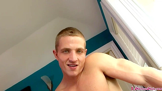 Marcus Mojo Strokes to Ecstasy in Solo Masturbation Scene