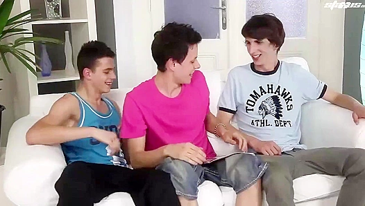 Sam Brooks Facesits & Fucks Tim Law and Zac Todd Anal - Gay XXX