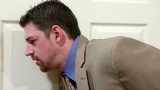 Office Tension ~ Andrew Stark Serves His Boss's Boner to Jake Wilder