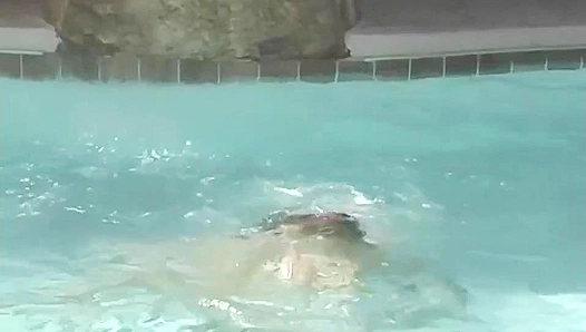 Sizzling Poolside Fuck ~ Seductive KC Williams & Billy Windsor Bareback