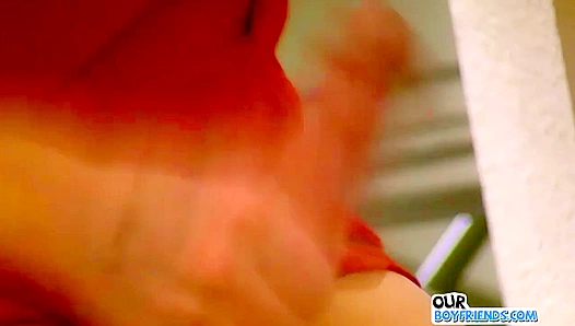 Horny BF Chad Frost Strokes His Meaty Dick Joyfully - OurBoyFriends