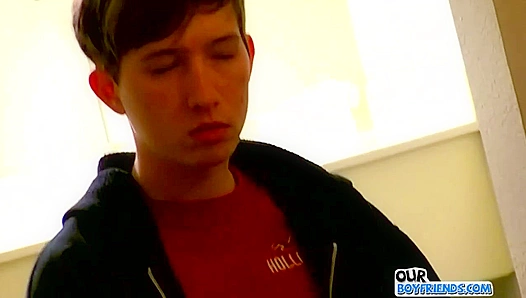 Horny BF Chad Frost Strokes His Meaty Dick Joyfully - OurBoyFriends