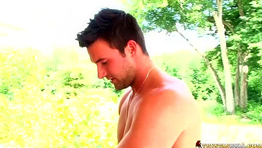 Horny Hookup ~ Trystan Bull and Ben Rose Heat Up the Porch