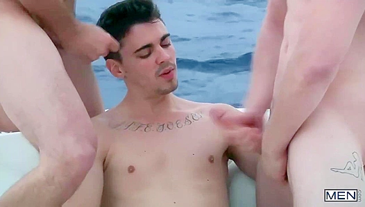 Johnny Forza, Asher Hawk, Jack King ~ Hard Dick Action On The Boat