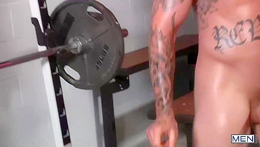 Post-Workout Bang ~ Connor Maguire & Sebastian Young Drill Each Other's Holes