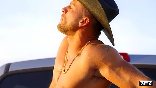 Kinky Cowboys Roman & Malik ~ From Str8 toGay OutdoorsFuck Fest