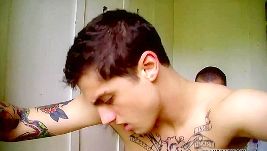 Phillip Ashton & Chris Porter ~ Outhouse Orgy Lessons for Hot Twinks