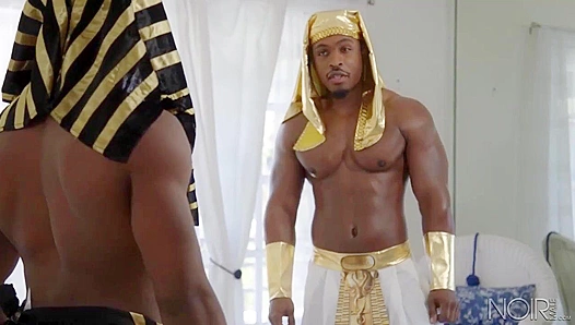 Hunky DeAngelo & Adrian's Steamy Egyptian Fuck - Noir Male