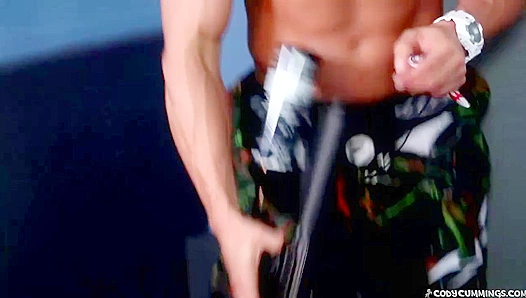 Ripped Cody Cummings Cums Hard and Heavy