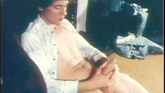 John Holmes Pounds His Massive Cock in Solo Glory - Falcon Studios