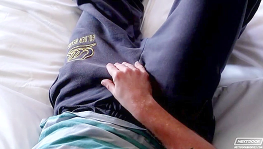 Lucas Knight Rides Johnny Torque Reverse Cowgirl ~ Next Door Buddies Heat Up