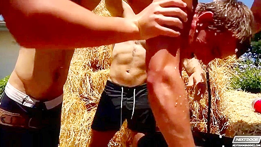 Liam &Brandon Join the Neighborhood Orgy ~ Hot Nextdoor Buddies