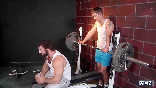 Jaxton Wheeler Goes Str8 to Gay ~ Hot Locker Room Bang with Urijah