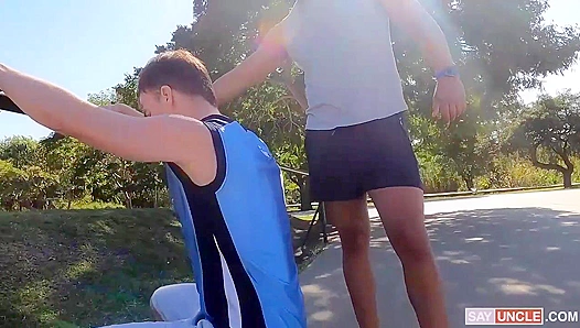 Brutal Sideways Banging ~ Horny Francis & Jonas Matt - SayUncle AllStars