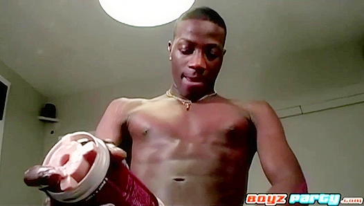 Royelle X's Monster Cock Goes Wild ~ Jacking Off Like a Maniac at Boyz Party