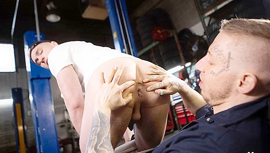 Deep Shaft ~ Aiden Jacobs & Zach Damien's Intense Garage Session