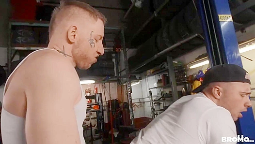 Deep Shaft ~ Aiden Jacobs & Zach Damien's Intense Garage Session