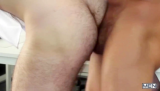 Horny Dudes Dakota & Denis Get It On in The Gay Office Fucked Up Close