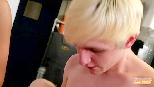 Neighborhood Trio ~ Jacob, Caleb, and Colby Share a Hot Facial - Nextdoor Twinks