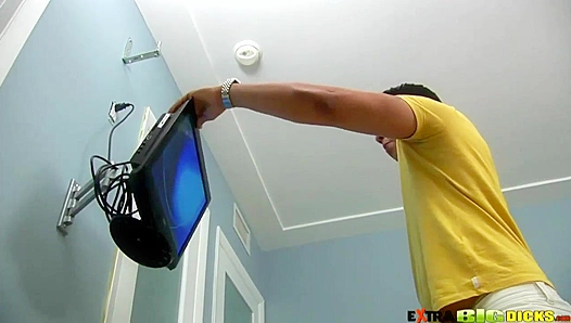 Inked Stud Steven Verano Jacking Off Wildly - XXL Cock Action