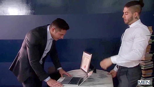 Cute Coworkers Seth & Diego Fuck Secretly in the Office