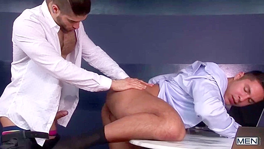 Cute Coworkers Seth & Diego Fuck Secretly in the Office