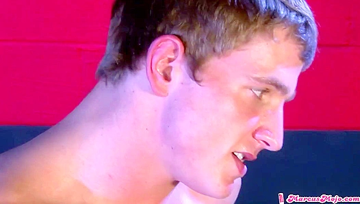 Marcus Mojo Spreads Wide for Intense Solo Cock Play