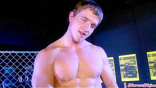 Marcus Mojo Spreads Wide for Intense Solo Cock Play