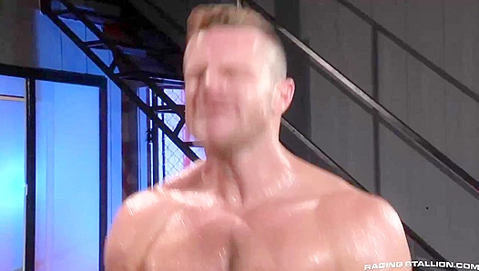 Johnny V and Landon Conrad Rev Up Their Passion ~ Hard Fucking Car Buffs