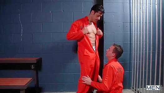 Jailhouse Bang ~ Straight Guys Turned Gay by Rough Sex with Garrett & Rafa