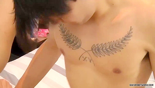 Kris Wolf & Flecos Cayden ~ Passionate Anal Lessons for Hungry Twinks