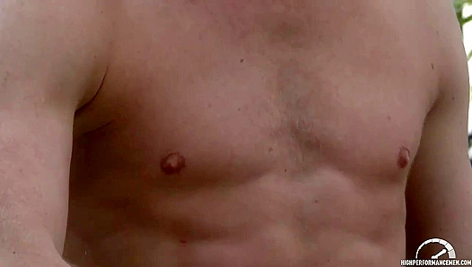 Christopher Daniels Spreads Wide, Jacking Off Like a Pro - High Performance Men