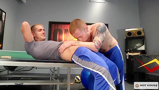 Hot House Orgy ~ Gavin Waters &BrandonLewis Join the Group Fuck