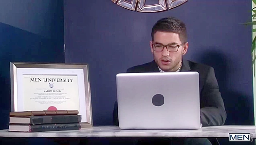 Colton Grey and Vadim Black ~ Hot Desk Action in The Gay Office