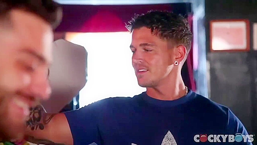 Hot Threesome Action with Horny Tommy Defendi from Cocky Boys