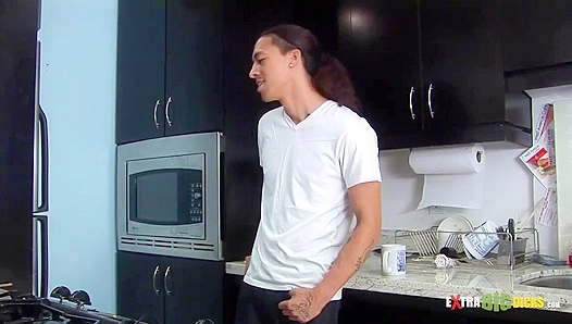 Horny El Maximus Shows Off His Massive Dick in a Wild Solo Session