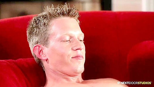 Tommy Huntington ~ Blonde Neighbor Jerks His Dick Joyfully