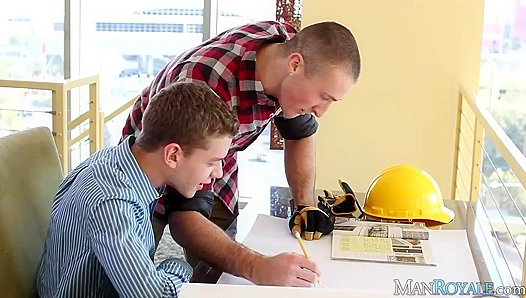 Hard Hats Off ~ Conor Kline and Ian Levine's Construction Site Anal Adventure