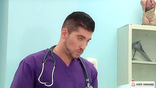 Connor Kline Sinks Deep into Doctor Leo Domenico's Hot Clinic Session
