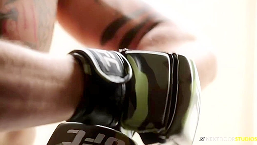 Blazing Solo ~ Michael Molotov's Fiery Masturbation Session