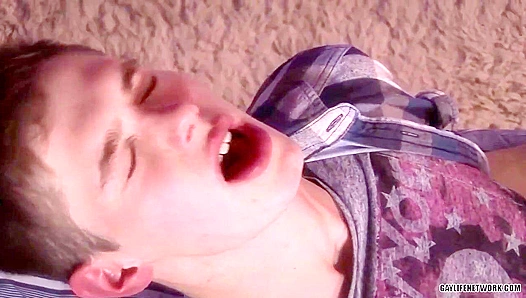 Drake Lawand Rides McKensie Cross Wildly - Lollipop Twinks Cowgirl Frenzy