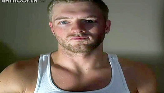 Sean Holmes Kneels and Strokes His Juicy Dick