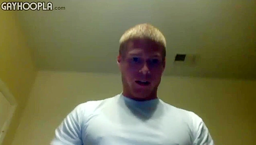 Prestin Presley Strokes His Big Dick - Horny Blonde Guy Action