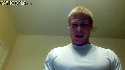 Prestin Presley Strokes His Big Dick - Horny Blonde Guy Action