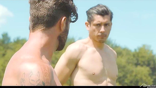 Rocky Vallarta & James Fox ~ Hot Field Fuck - Falcon Studios