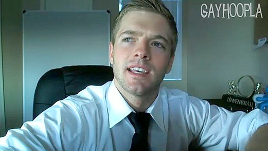 Sean Holmes Blushes Deeply While Masturbating Intensely