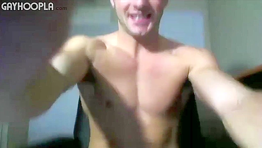 Sean Holmes Blushes Deeply While Masturbating Intensely