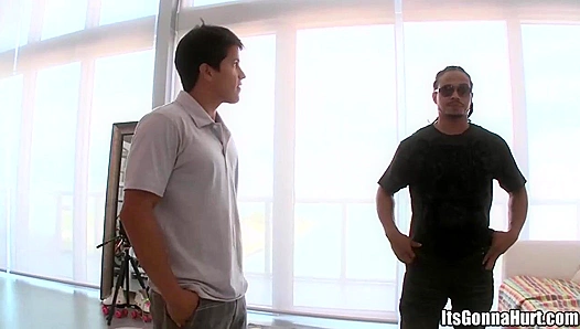 Castro Supreme Stretches AJ Irons' Tight Butt ~ It’s Gonna Hurt!