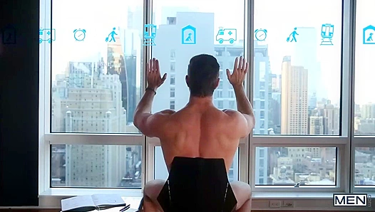 Muscular Alex Mecum Drills John Culver's Tight Hole on the Bed